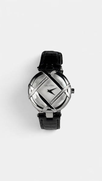Shinola X Oscar De La Renta Lattice Ladies Gold/RED Watch No. 51  out of 250 What Happens When Two American Names Join Forces  main image 3