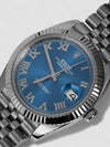 Rolex Datejust 41mm Blue Sunburst Dial – Steel Unisex Watch