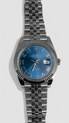 Rolex Datejust 41mm Blue Sunburst Dial – Steel Unisex Watch