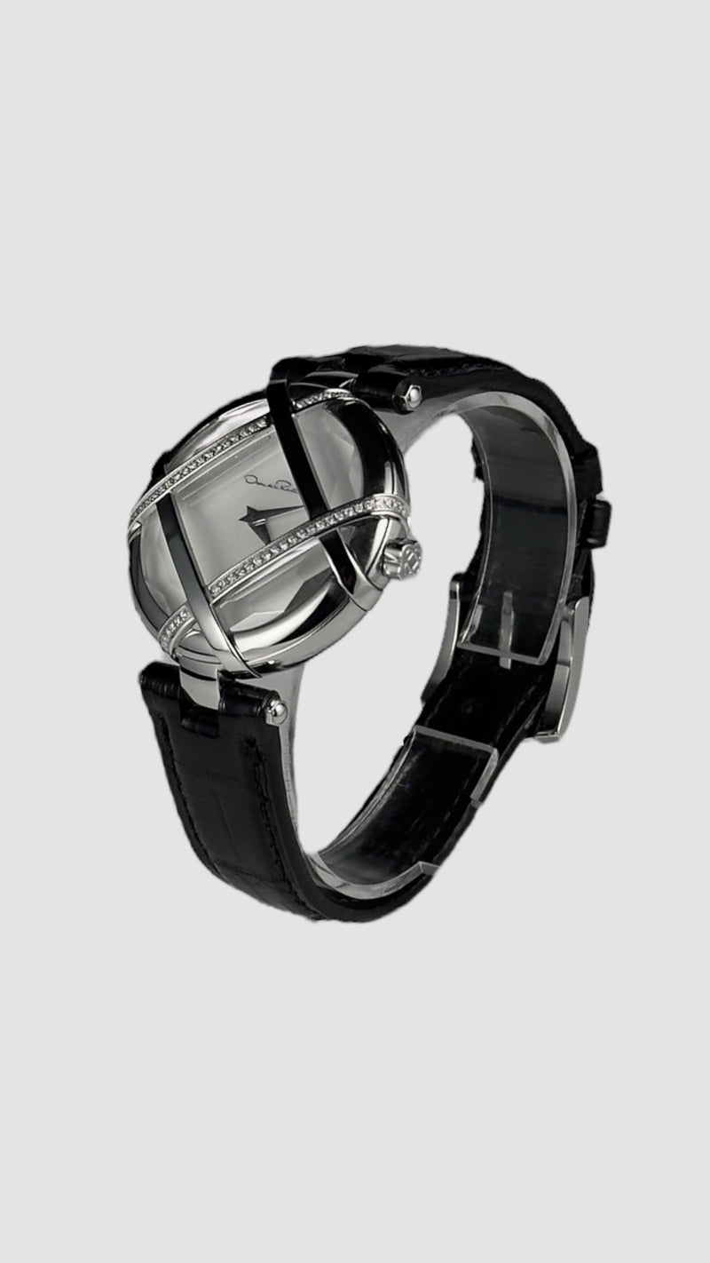 Oscar de la Renta Ladies Quartz Leather Band Watch Vintage Oscar de la Renta Watch | Best Designer Wristwatches  main image 3