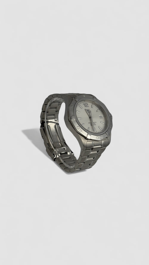 TAG Heuer Aquaracer Silver Men’s Watch – Stainless Steel Automatic Wristwatch